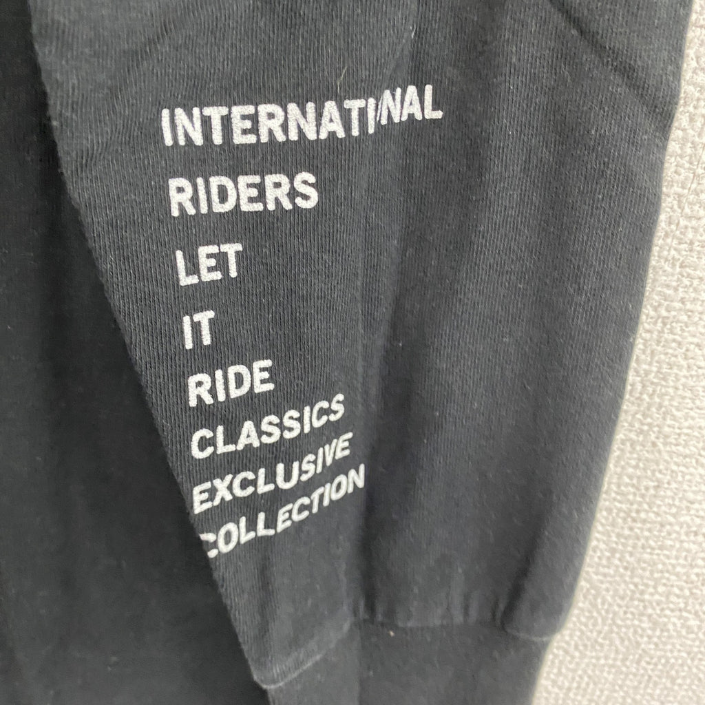 Champion　チャンピオン　長袖Tシャツ/ロンT　アーチプリント　トリコタグ　復刻　黒　ブラック　Mサイズ