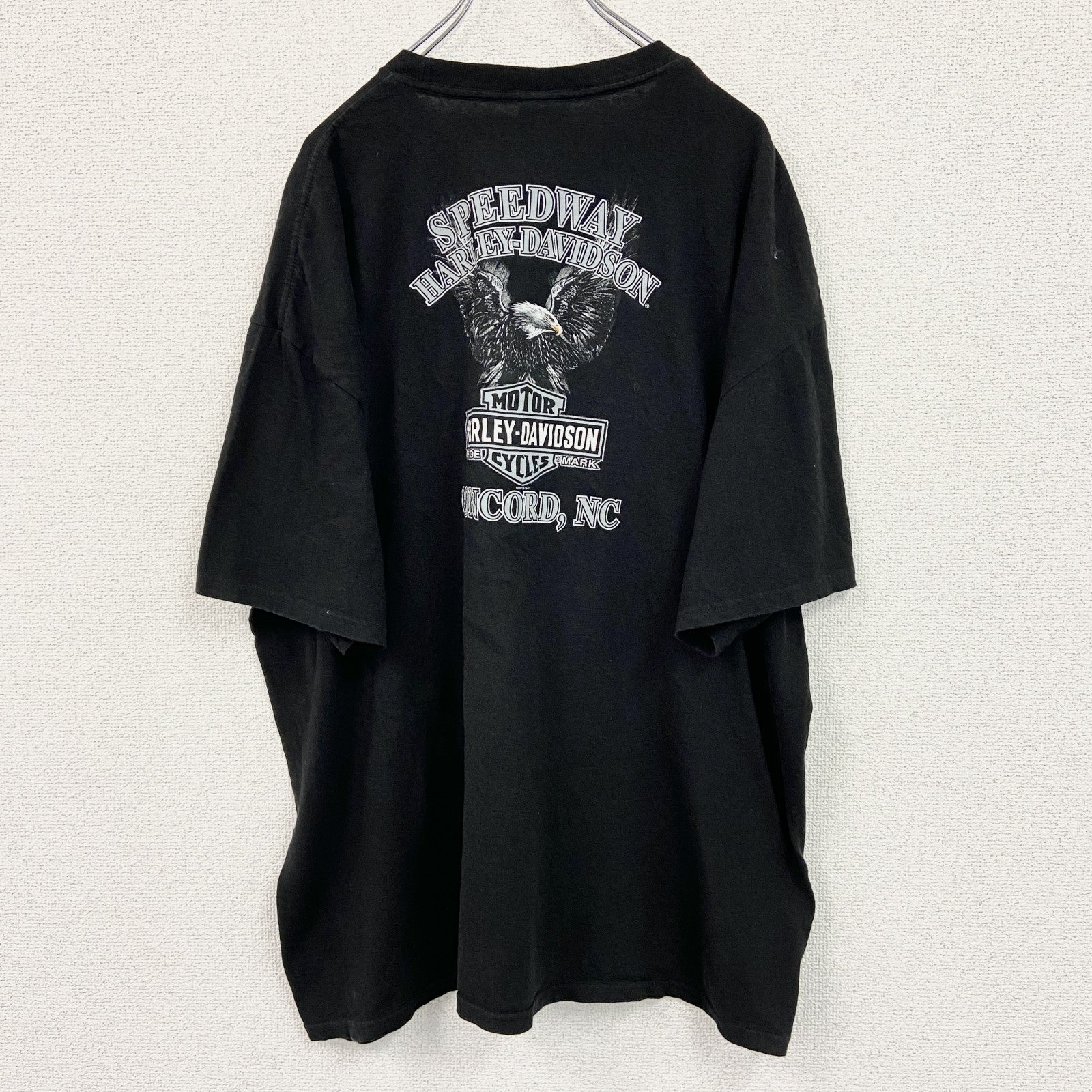 HARLEY DAVIDSON　ハーレーダビッドソン　半袖プリントTシャツ　黒　ブラック　XXLサイズ