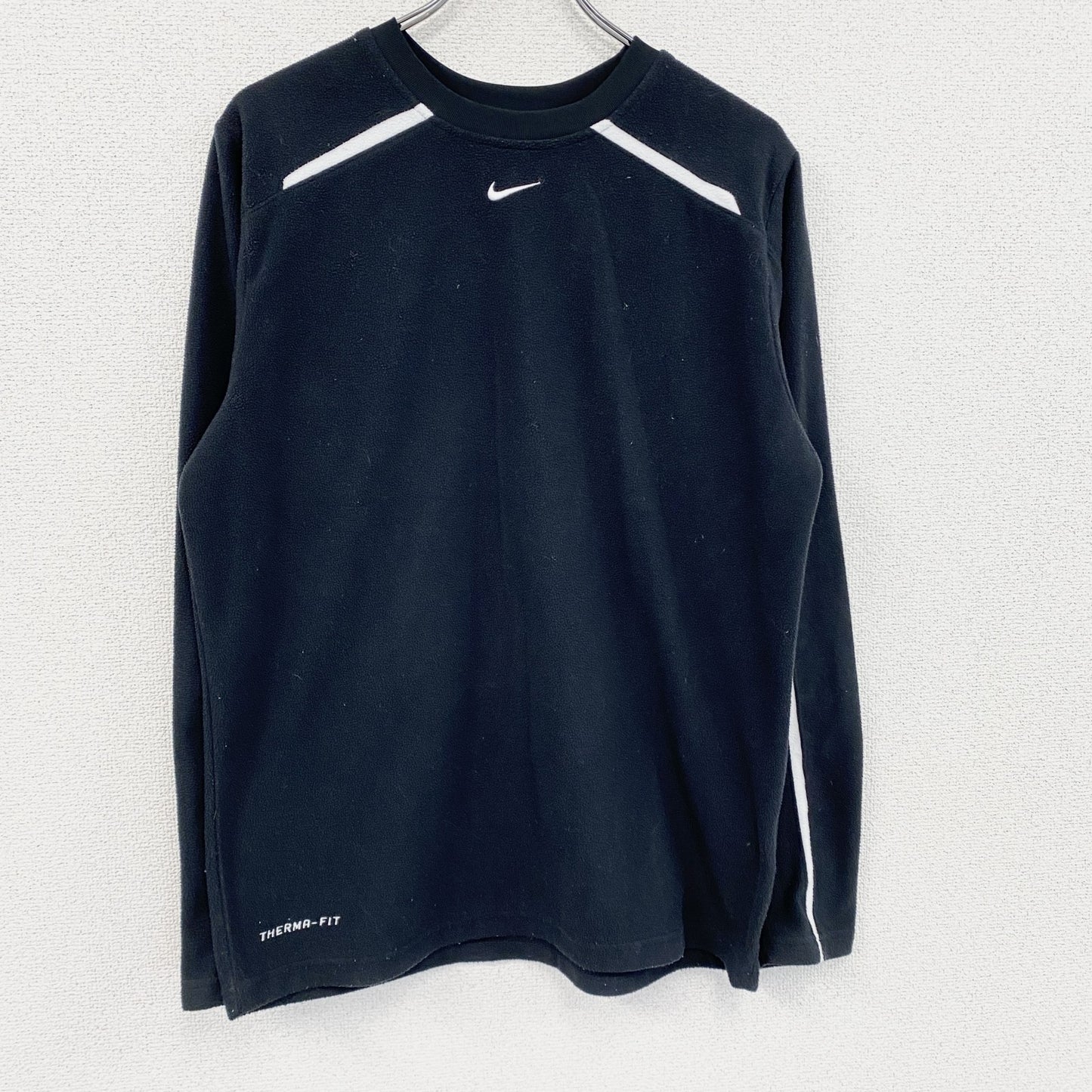 NIKE　ナイキ　フリーススウェット/トレーナー　スウッシュ　黒　ブラック　Sサイズ