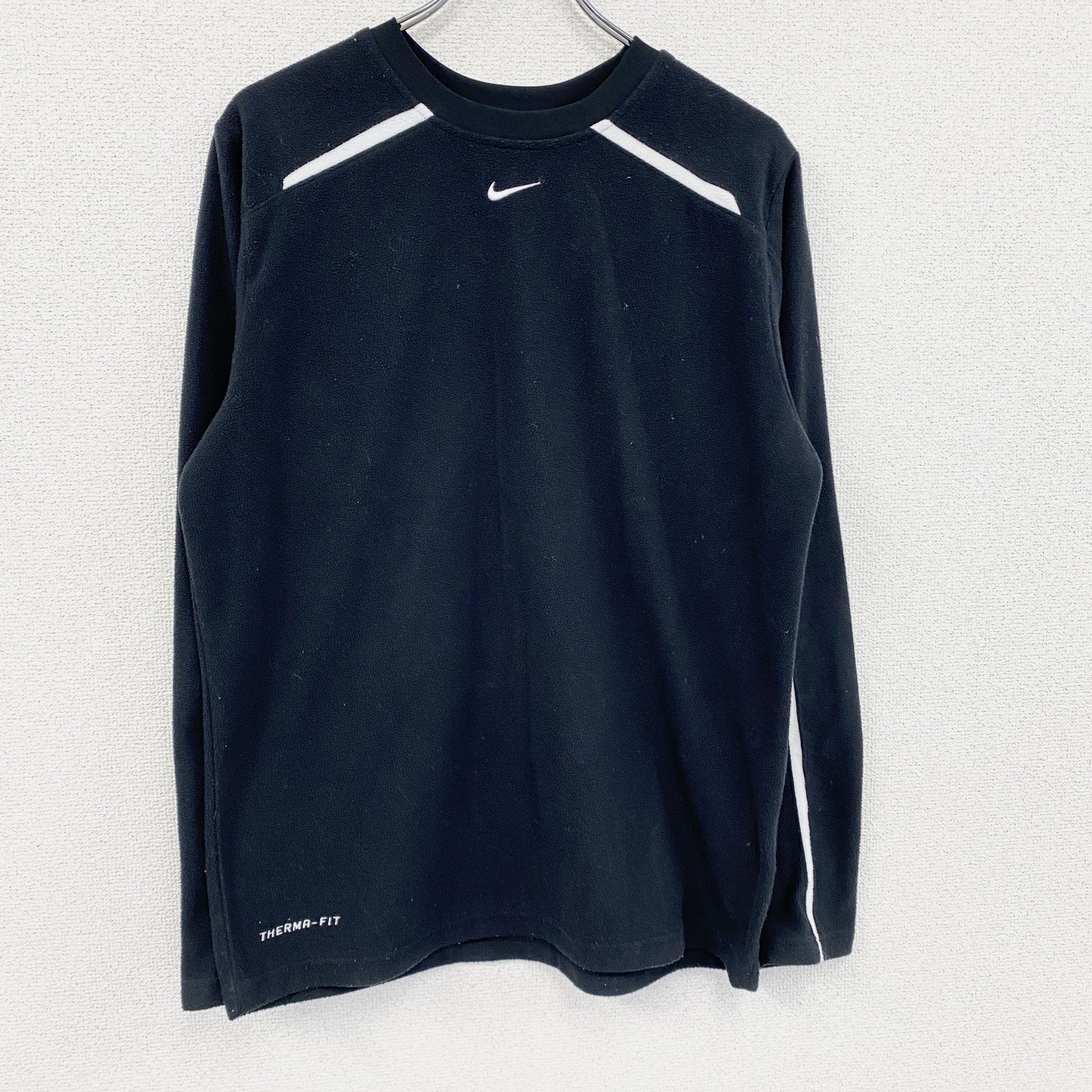 NIKE　ナイキ　フリーススウェット/トレーナー　スウッシュ　黒　ブラック　Sサイズ