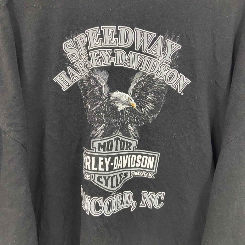 HARLEY DAVIDSON　ハーレーダビッドソン　半袖プリントTシャツ　黒　ブラック　XXLサイズ