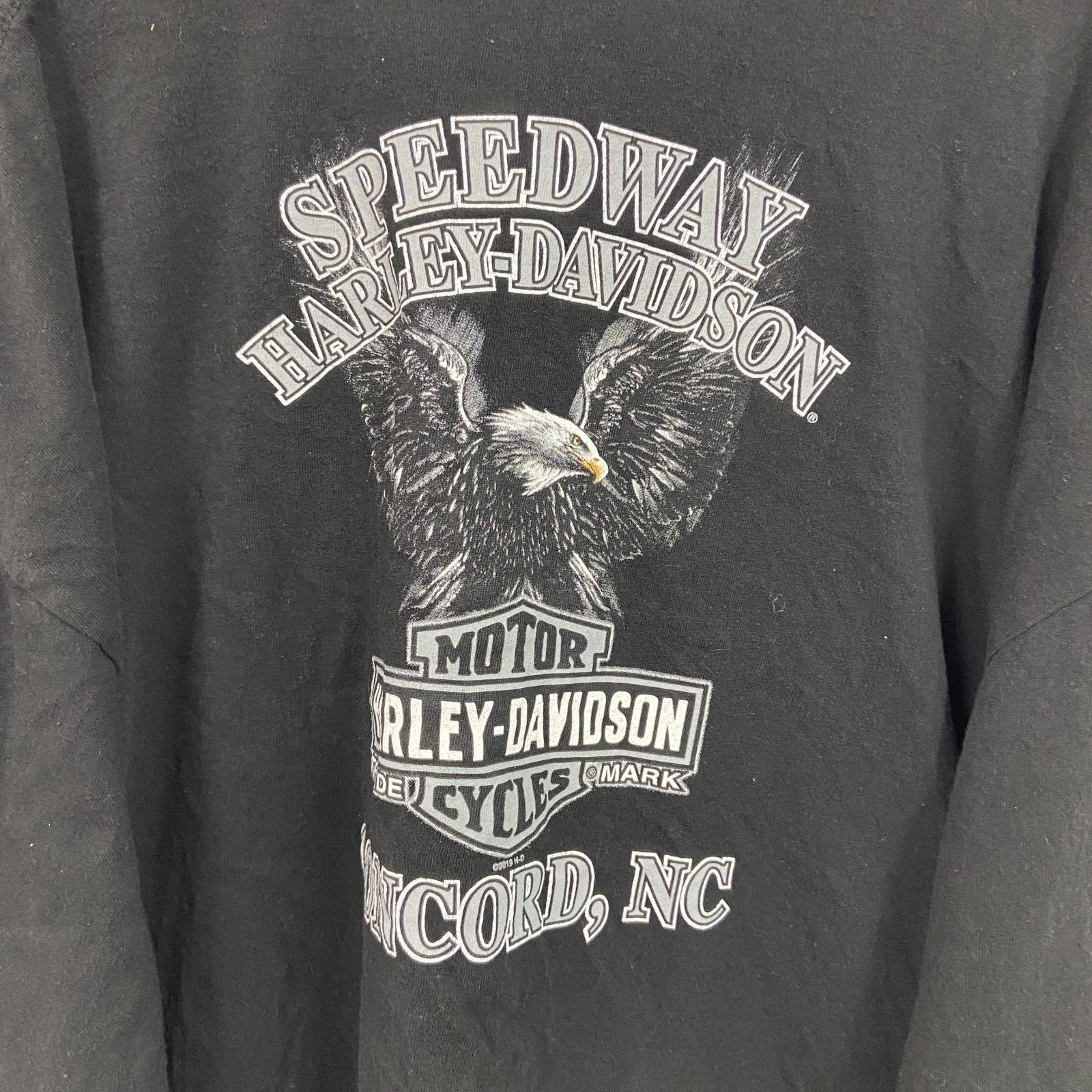 HARLEY DAVIDSON　ハーレーダビッドソン　半袖プリントTシャツ　黒　ブラック　XXLサイズ