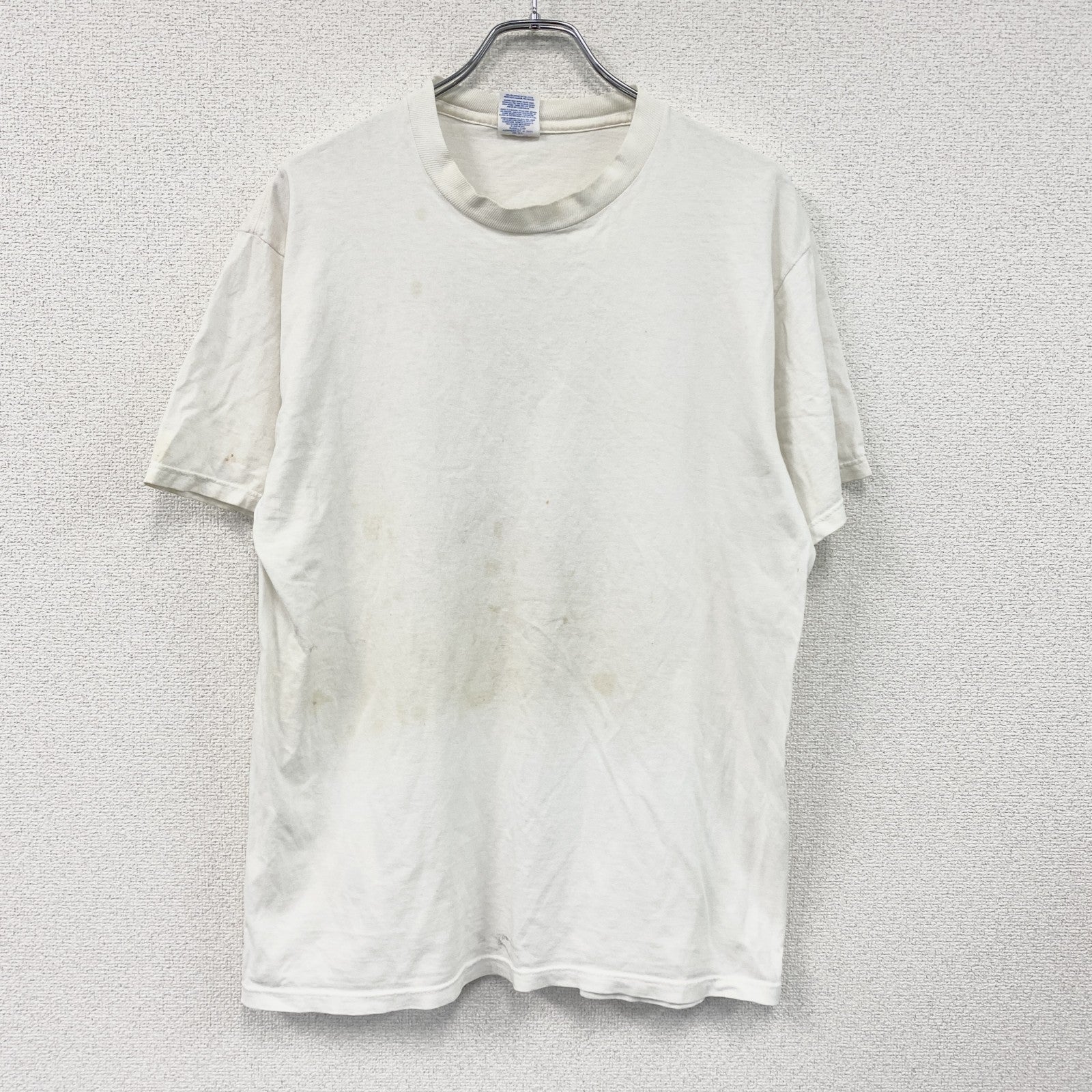 JERZEES　ジャージーズ　半袖プリントTシャツ　シングルステッチ　白　ホワイト　Lサイズ