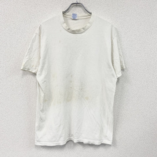 JERZEES　ジャージーズ　半袖プリントTシャツ　シングルステッチ　白　ホワイト　Lサイズ