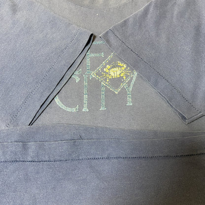 古着 used　90s　90年代　ヴィンテージ　フルーツオブザルーム　半袖プリントTシャツ　シングルステッチ　オーバーサイズ