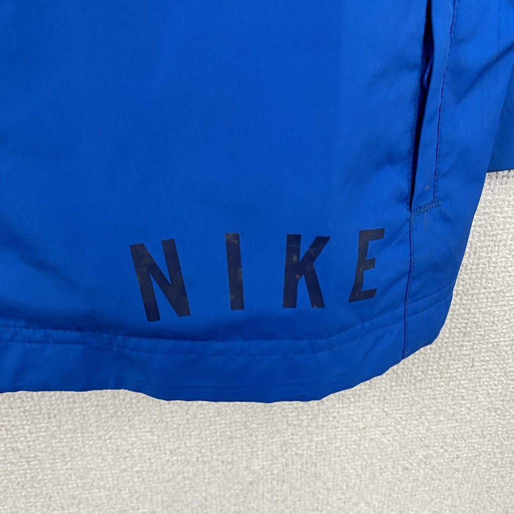 ～00s　NIKE　ナイキ　フルジップジャケット　スウッシュ　デカロゴ　青　ブルー　Mサイズ