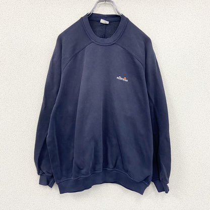 ～00s　ellesse　エレッセ　スウェット/トレーナー　ヴィンテージ　紺　ネイビー　