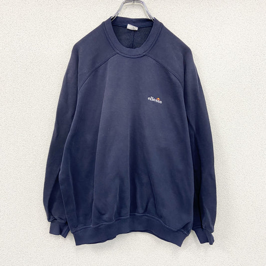 ～00s　ellesse　エレッセ　スウェット/トレーナー　ヴィンテージ　紺　ネイビー　