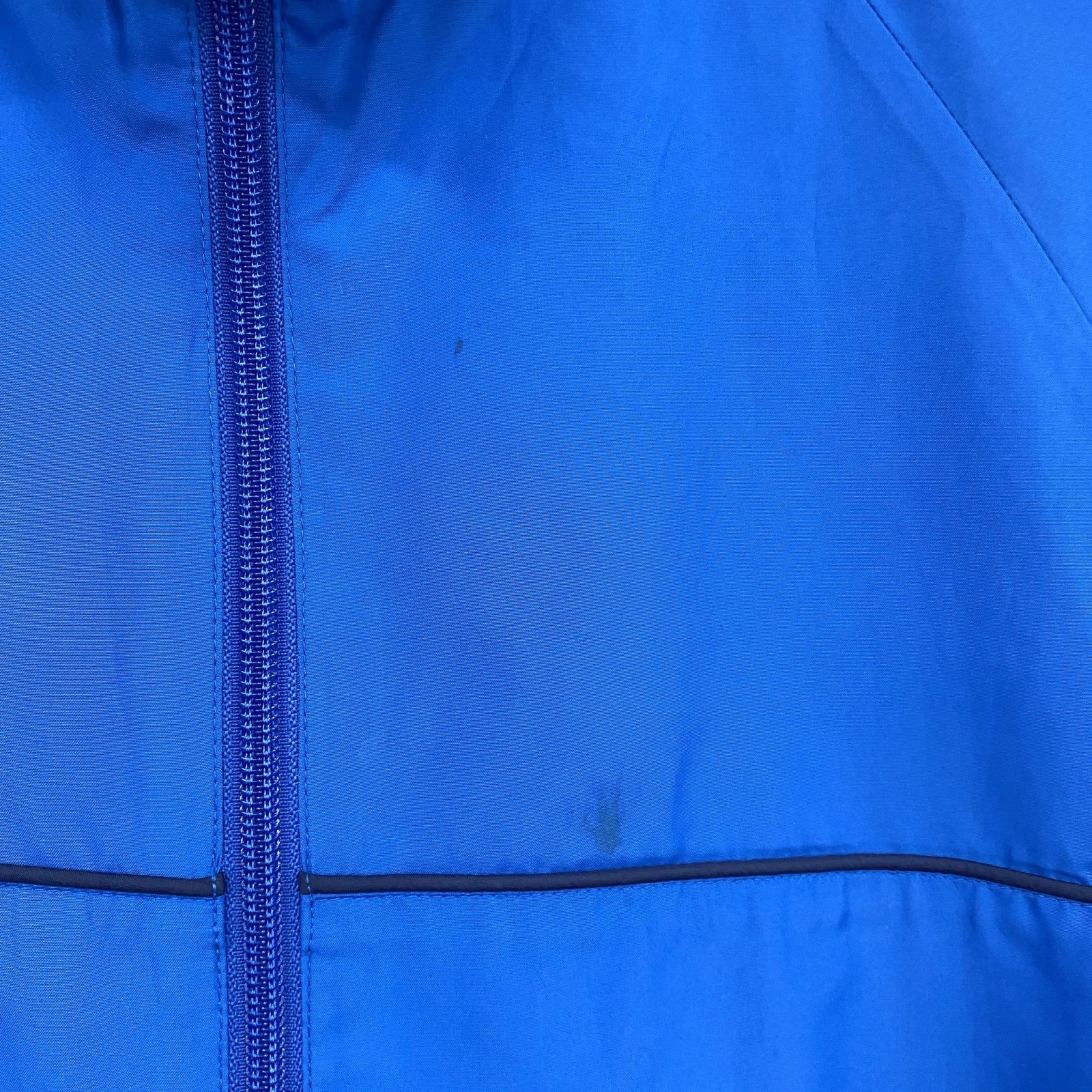～00s　NIKE　ナイキ　フルジップジャケット　スウッシュ　デカロゴ　青　ブルー　Mサイズ