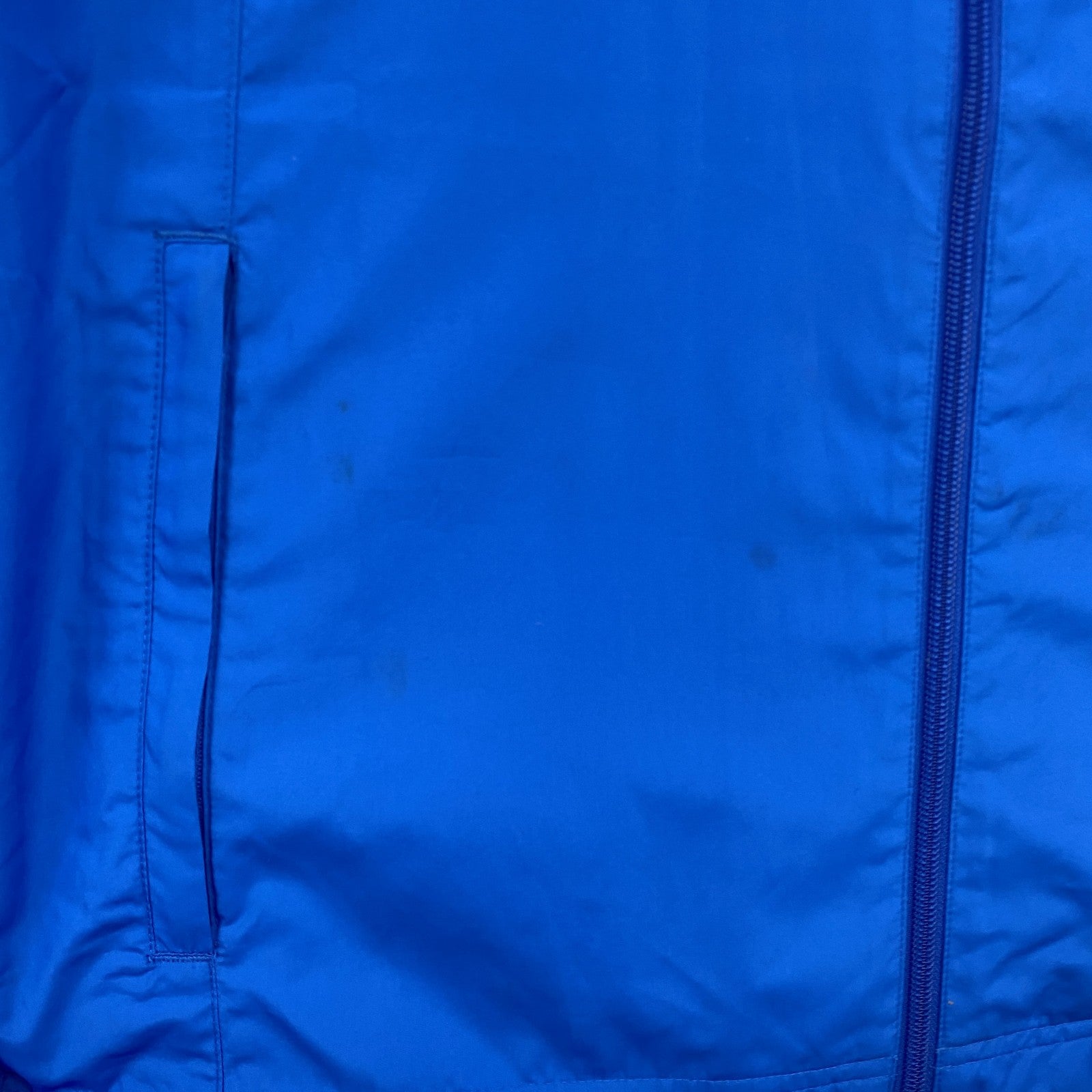 ～00s　NIKE　ナイキ　フルジップジャケット　スウッシュ　デカロゴ　青　ブルー　Mサイズ