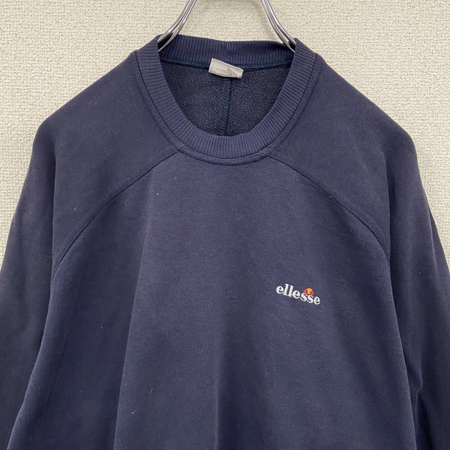 ～00s　ellesse　エレッセ　スウェット/トレーナー　ヴィンテージ　紺　ネイビー　