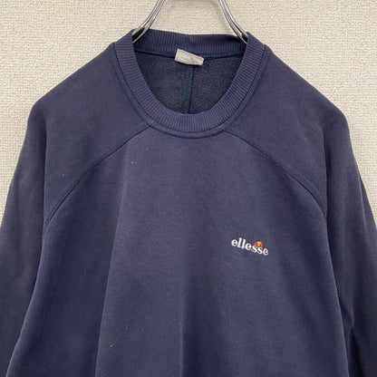 ～00s　ellesse　エレッセ　スウェット/トレーナー　ヴィンテージ　紺　ネイビー　