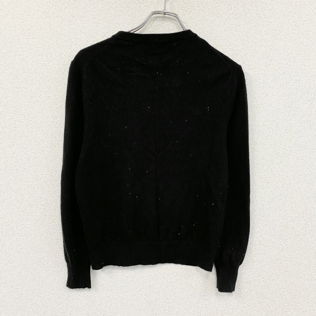 UNIQLO　ユニクロ　クルーネックカーディガン　カシミヤ100%　黒　ブラック　Mサイズ