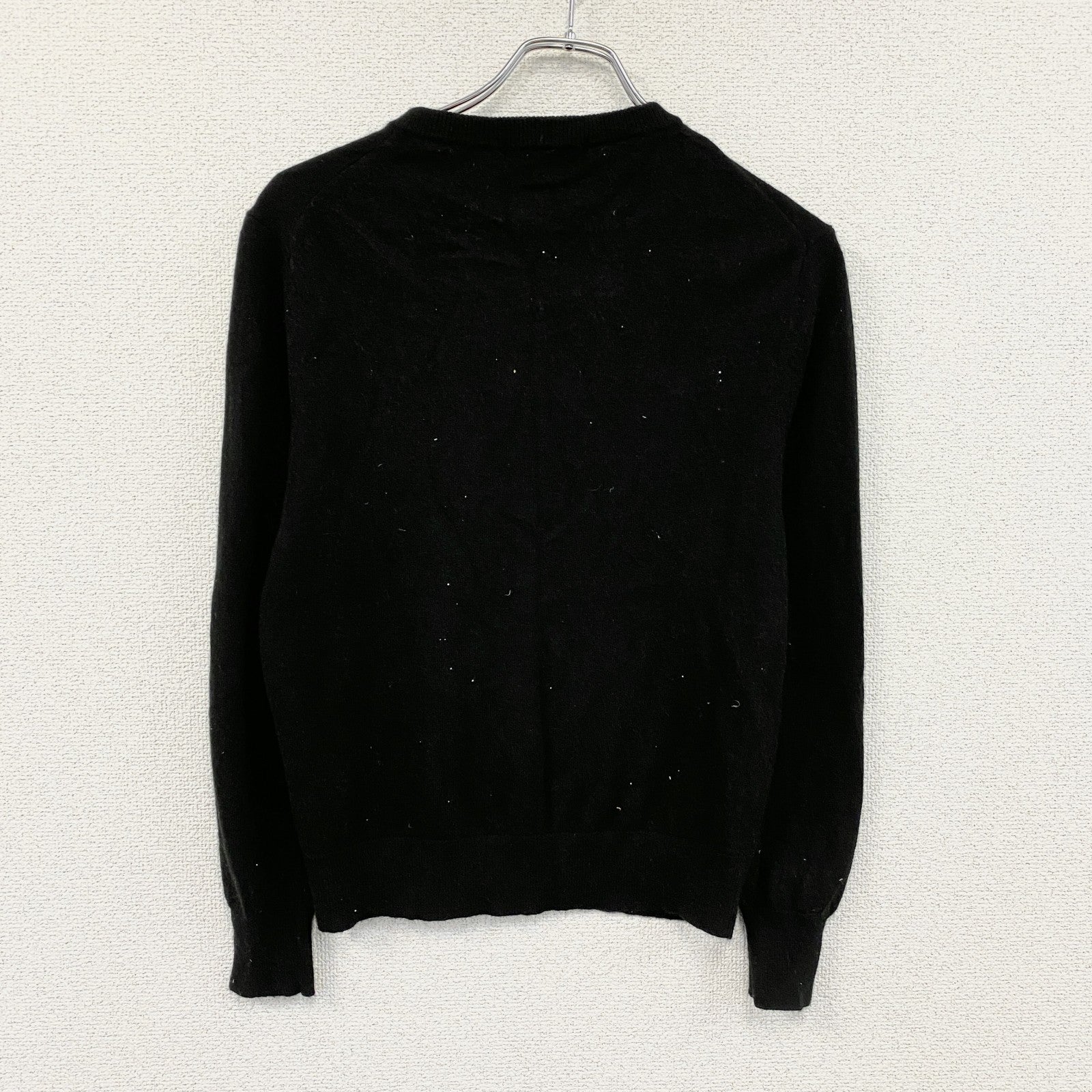 UNIQLO　ユニクロ　クルーネックカーディガン　カシミヤ100%　黒　ブラック　Mサイズ