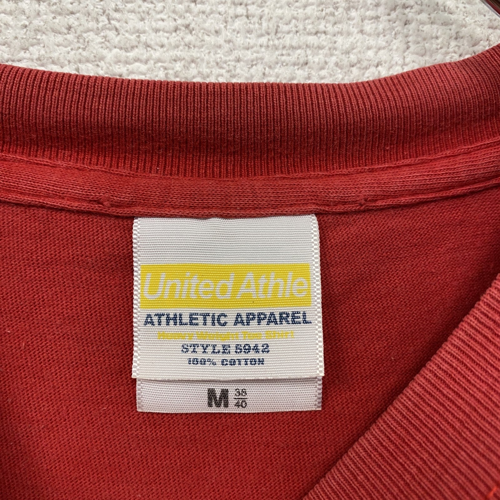 United Athle　ユナイテッドアスレ　グリコ　ゴールインマーク　半袖プリントTシャツ　赤　レッド　Mサイズ