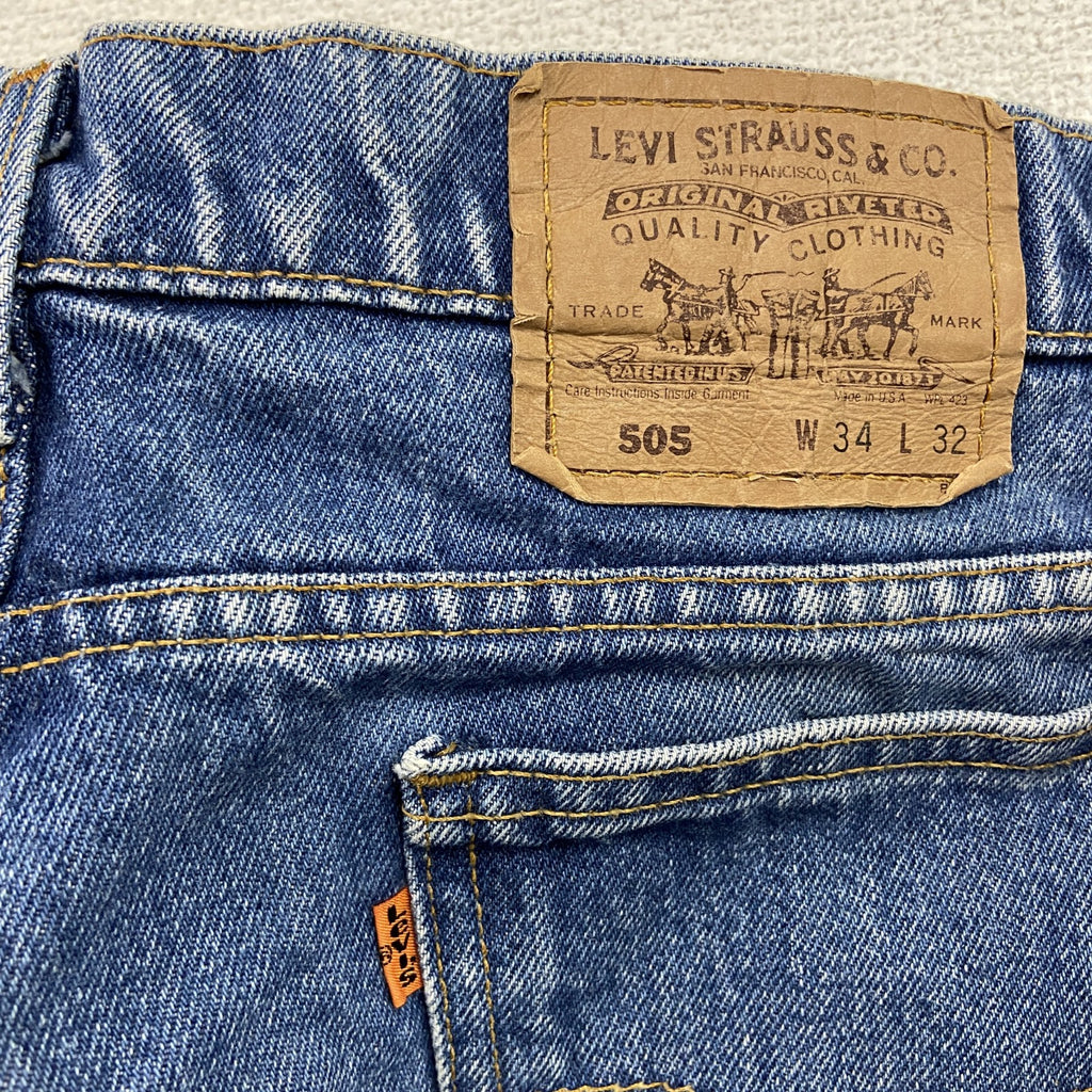 Levi's　リーバイス　505　デニムパンツジーンズ　ジップフライ　インディゴ　34サイズ