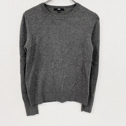 UNIQLO　ユニクロ　カシミヤニットセーター　灰色　グレー　Lサイズ