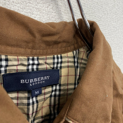 BURBERRY LONDON　バーバリーロンドン　スリーピングシャツ　ボックスシャツ　ノバチェック　茶色　ブラウン　Mサイズ