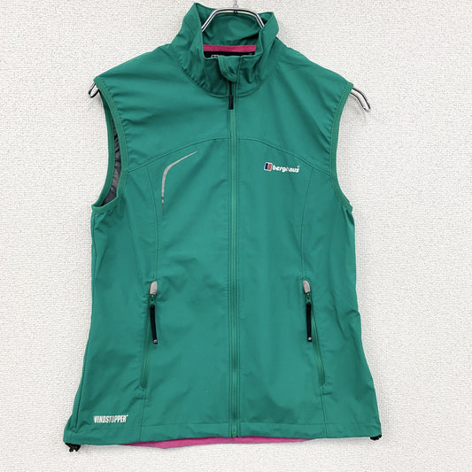 Berghaus　バーグハウス　GORE WINDSTOPPER　フルジップベスト　緑　エメラルドグリーン　10サイズ