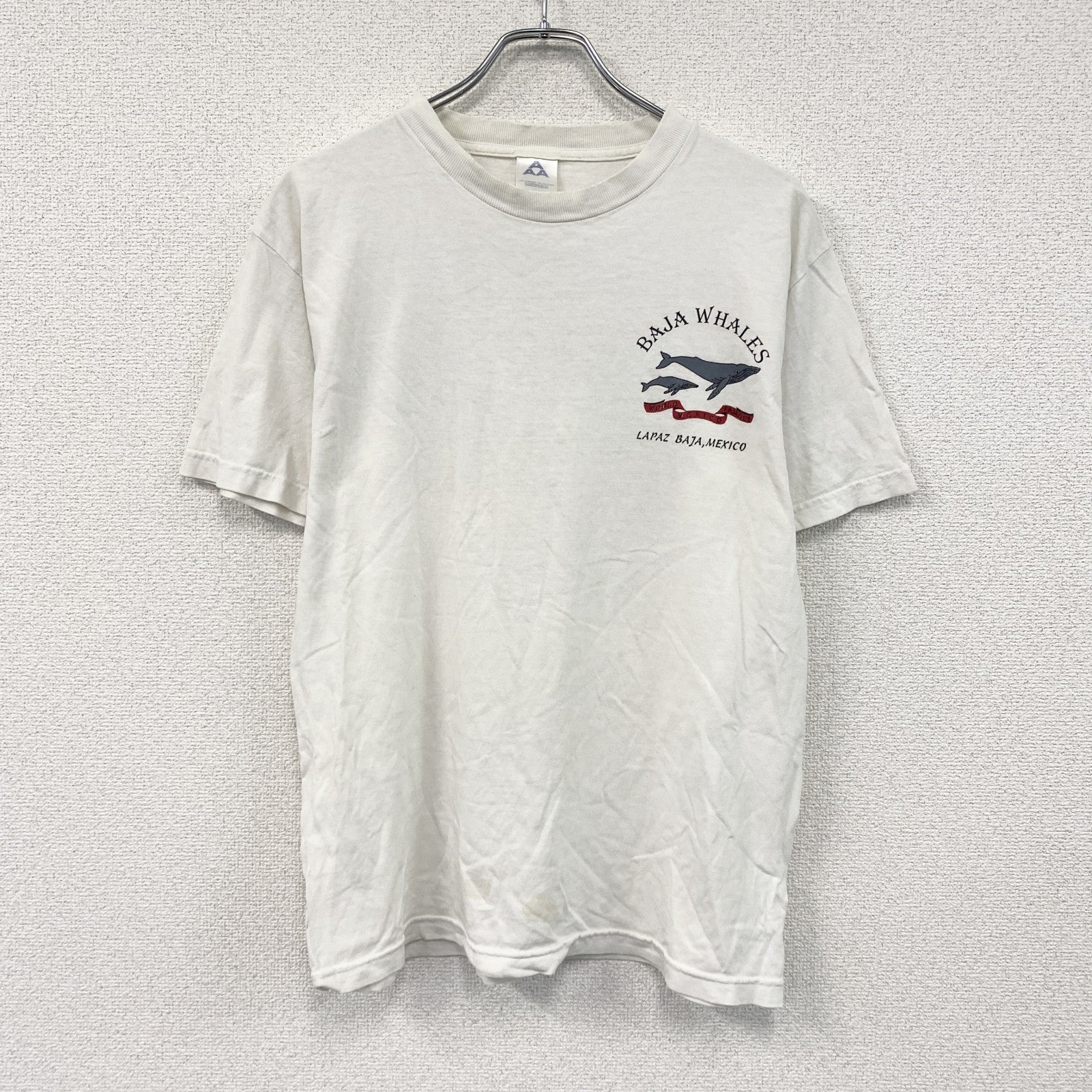 ALSTYLE APPAREL＆ACTIVEWEAR　半袖プリントTシャツ　白　ホワイト