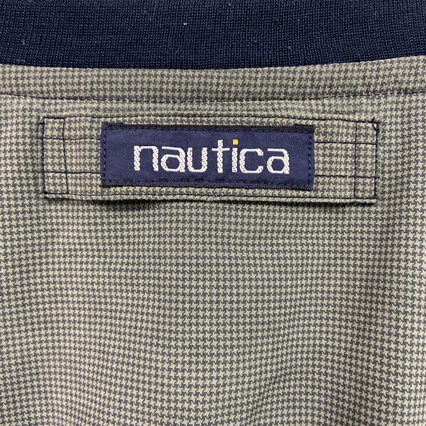 90s　NAUTICA　ノーティカ　プルオーバーナイロンジャケット　ヴィンテージ　灰緑　モスグレイ　Mサイズ