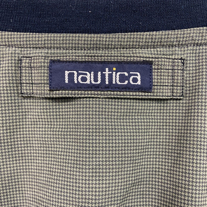 90s　NAUTICA　ノーティカ　プルオーバーナイロンジャケット　ヴィンテージ　灰緑　モスグレイ　Mサイズ