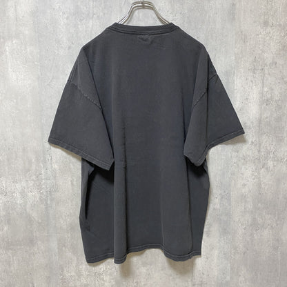 古着 used　00s　DELTA　半袖ゲームプリントTシャツ　黒　ブラック　レトロデザイン　クルーネック　XLサイズ