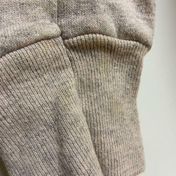 古着 used　80s　USA製　Pannill　長袖霜降りスウェット　ラグラン袖トレーナー　ピンク　ヴィンテージ　2XLサイズ