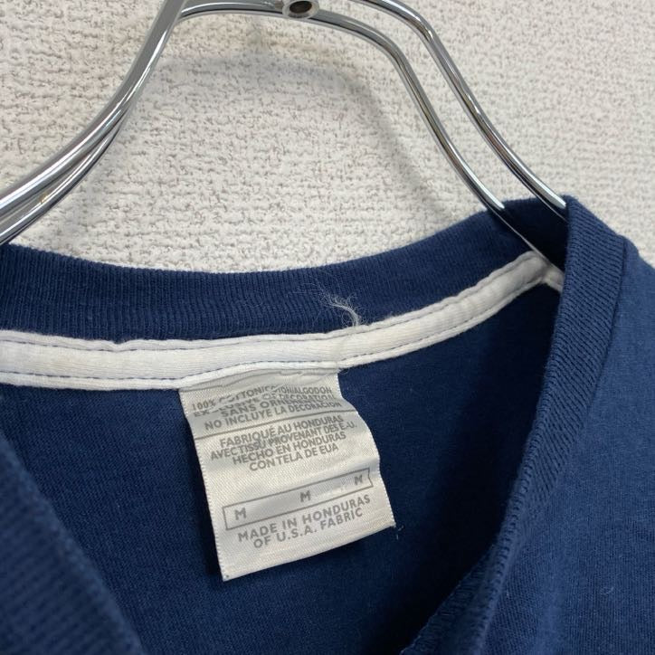 古着 used　半袖人物プリントTシャツ　OBAMA　オバマ大統領　両面プリント　クルーネック　ネイビー　紺　Mサイズ