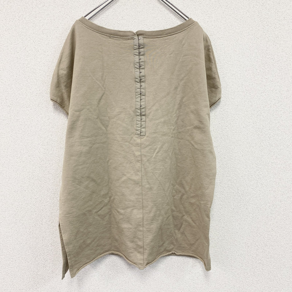 plage　プラージュ　ホックテープトレーナープルオーバー　ベージュ　