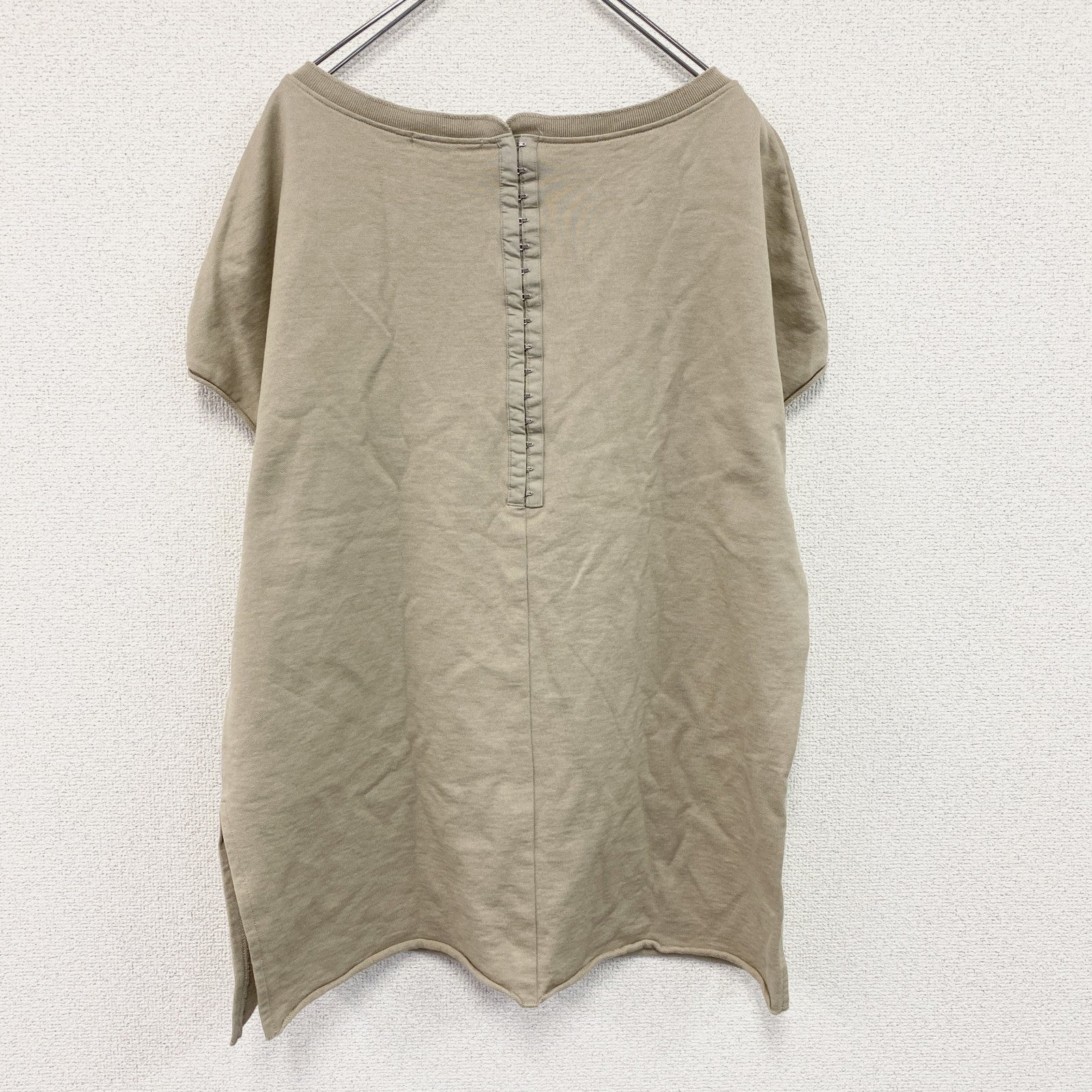 plage　プラージュ　ホックテープトレーナープルオーバー　ベージュ　