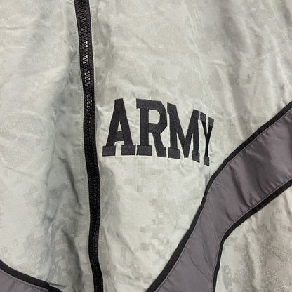 00s　米軍　U.S.ARMY　IPFU　トレーニングジャケット　ナイロンジャケット　デジカモ　ヴィンテージ　灰色　グレー　Lサイズ