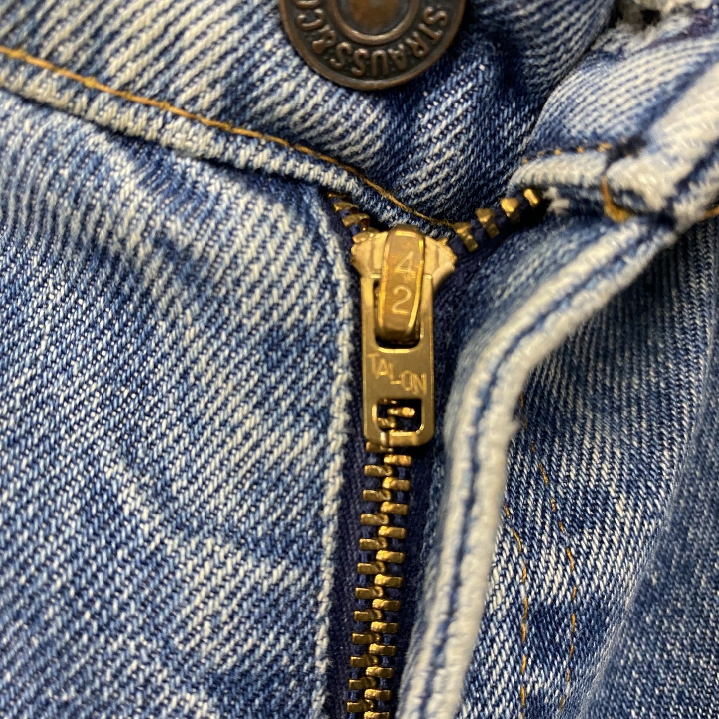 ～80s　Levi’s　リーバイス　デニムパンツ　42TALON　オレンジタブ　インディゴ　ヴィンテージ　W13サイズ