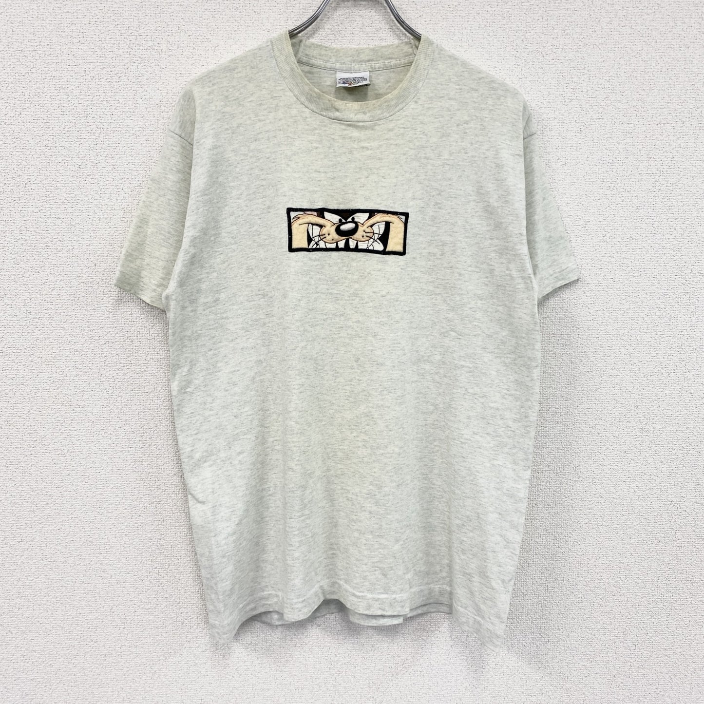 90s　LOONEY TUNES　ルーニー・テューンズ　半袖Tシャツ　シングルステッチ　霜降りグレー　Mサイズ