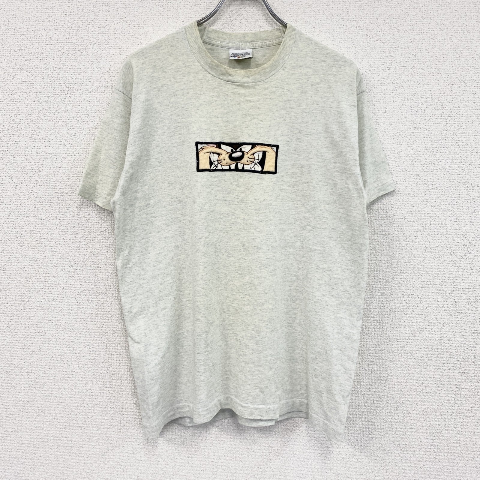 90s　LOONEY TUNES　ルーニー・テューンズ　半袖Tシャツ　シングルステッチ　霜降りグレー　Mサイズ