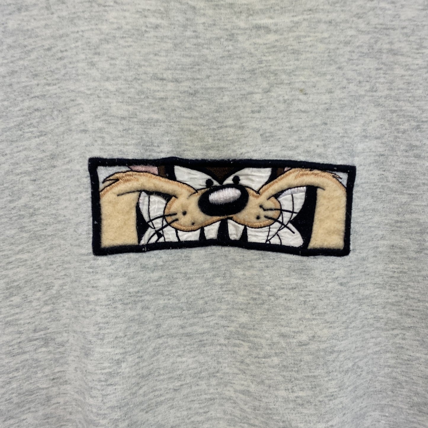 90s　LOONEY TUNES　ルーニー・テューンズ　半袖Tシャツ　シングルステッチ　霜降りグレー　Mサイズ