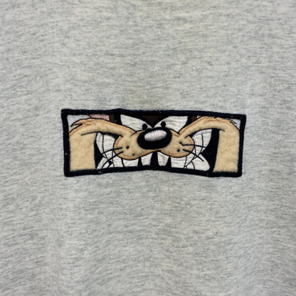 90s　LOONEY TUNES　ルーニー・テューンズ　半袖Tシャツ　シングルステッチ　霜降りグレー　Mサイズ