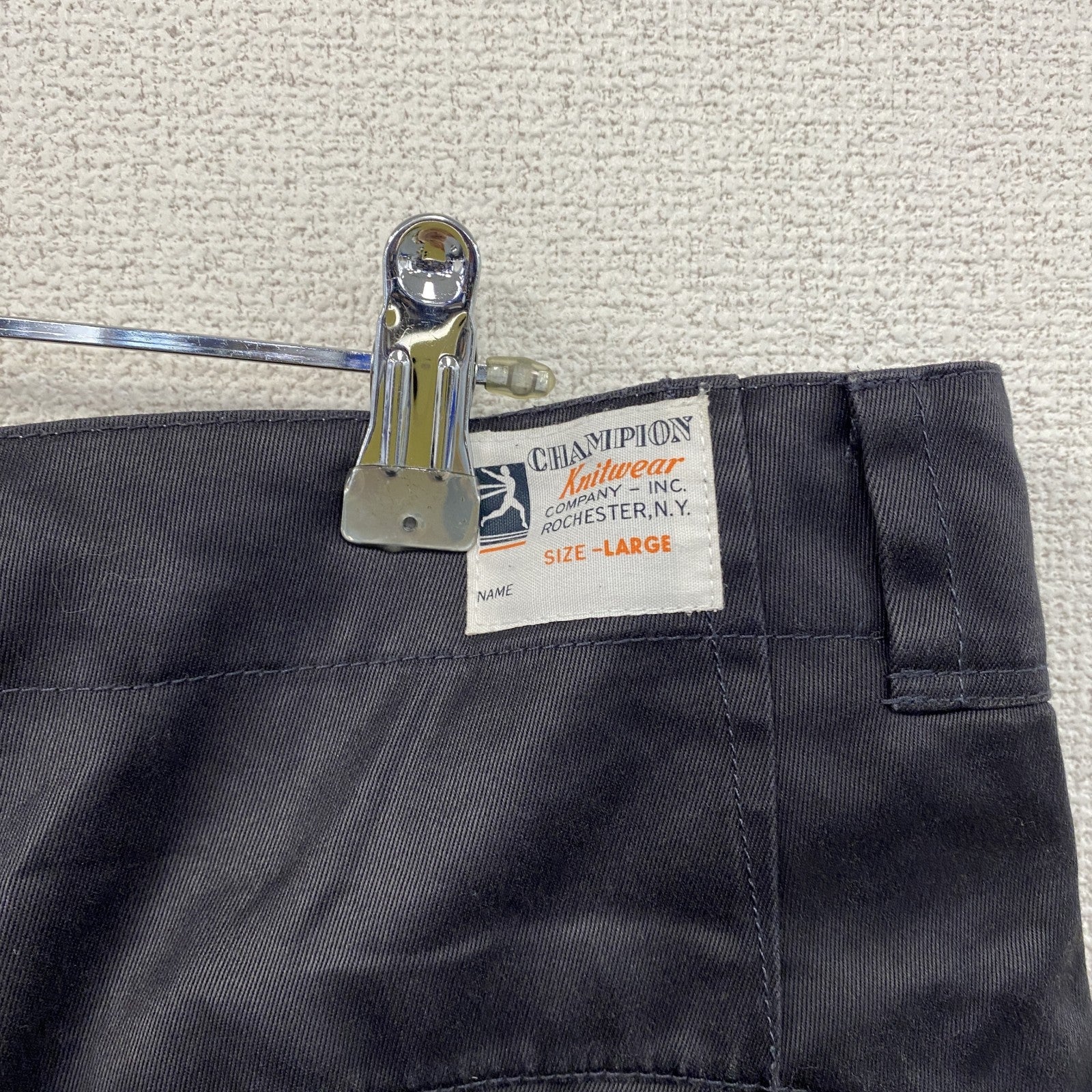 Champion　チャンピオン　ブロークンチノパンツ　紺　ネイビー　Lサイズ