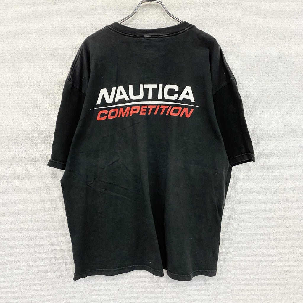 NAUTICA　ノーティカ　半袖プリントTシャツ　黒　ブラック