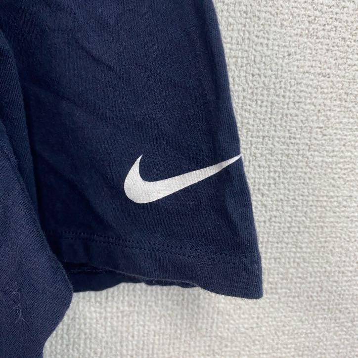 古着 used　NIKE　ナイキ　半袖プリントTシャツ　FOOTBALL　クルーネック　黒　ブラック　XLサイズ