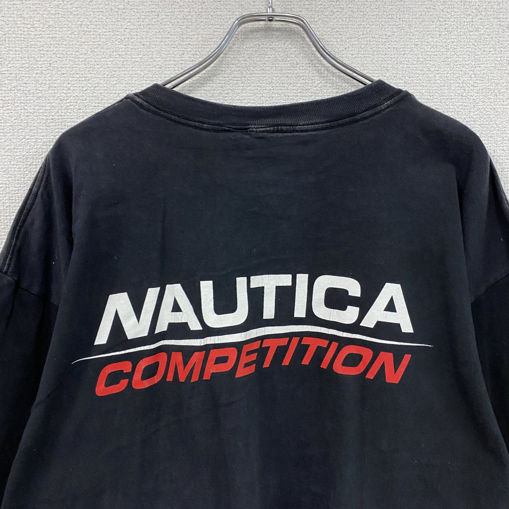 NAUTICA　ノーティカ　半袖プリントTシャツ　黒　ブラック