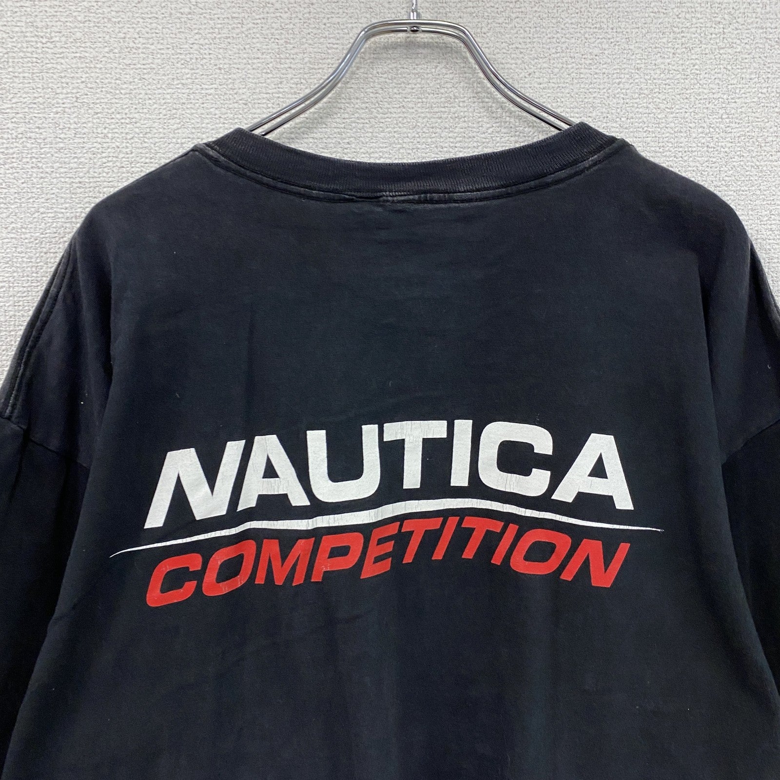 NAUTICA　ノーティカ　半袖プリントTシャツ　黒　ブラック