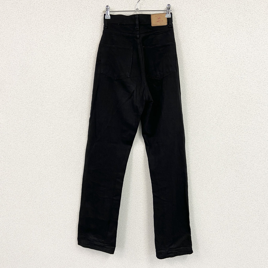 ANATOMICA　デニムパンツ/ジーンズ　スキニーパンツ　ジップフライ　黒　ブラック　W24サイズ