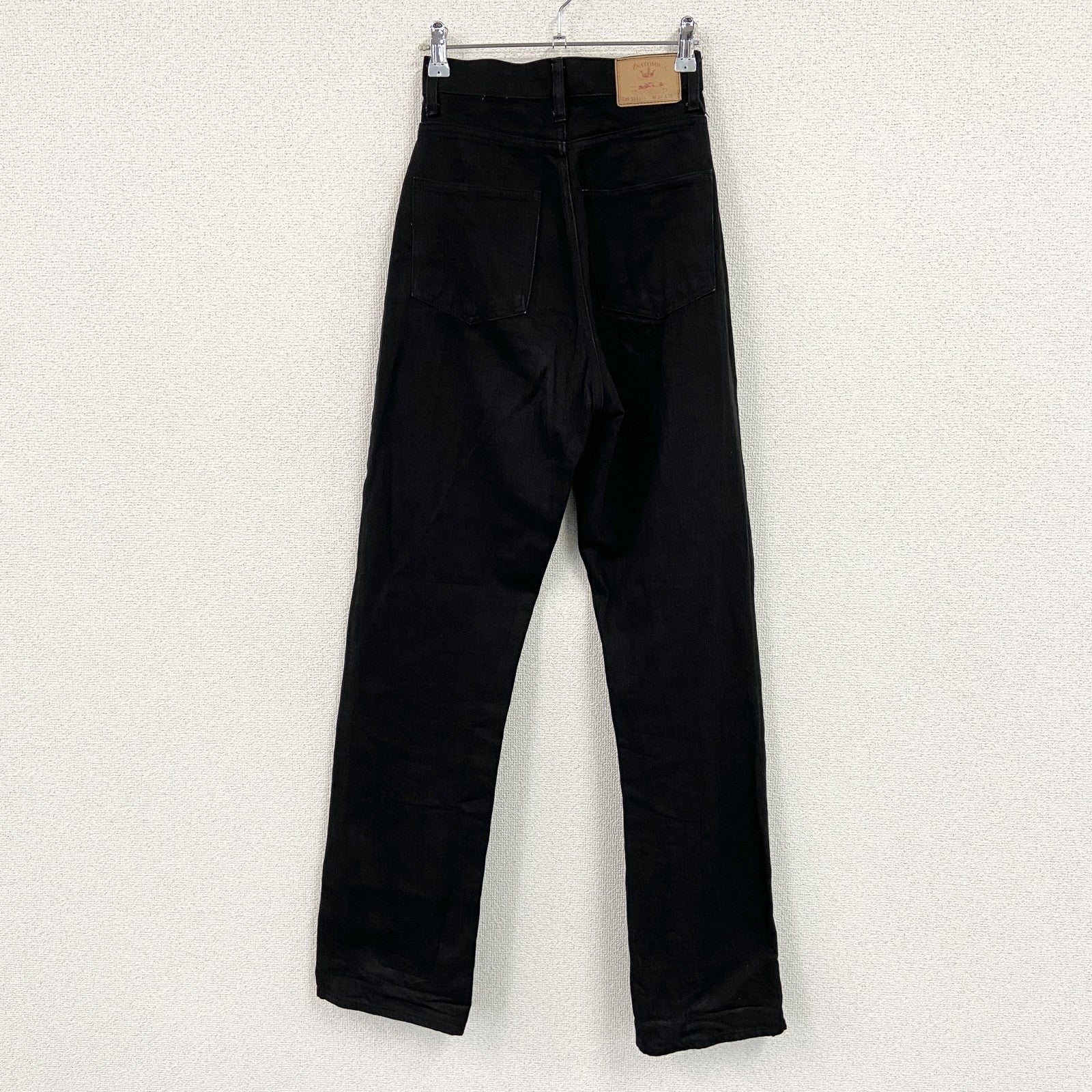 ANATOMICA　デニムパンツ/ジーンズ　スキニーパンツ　ジップフライ　黒　ブラック　W24サイズ