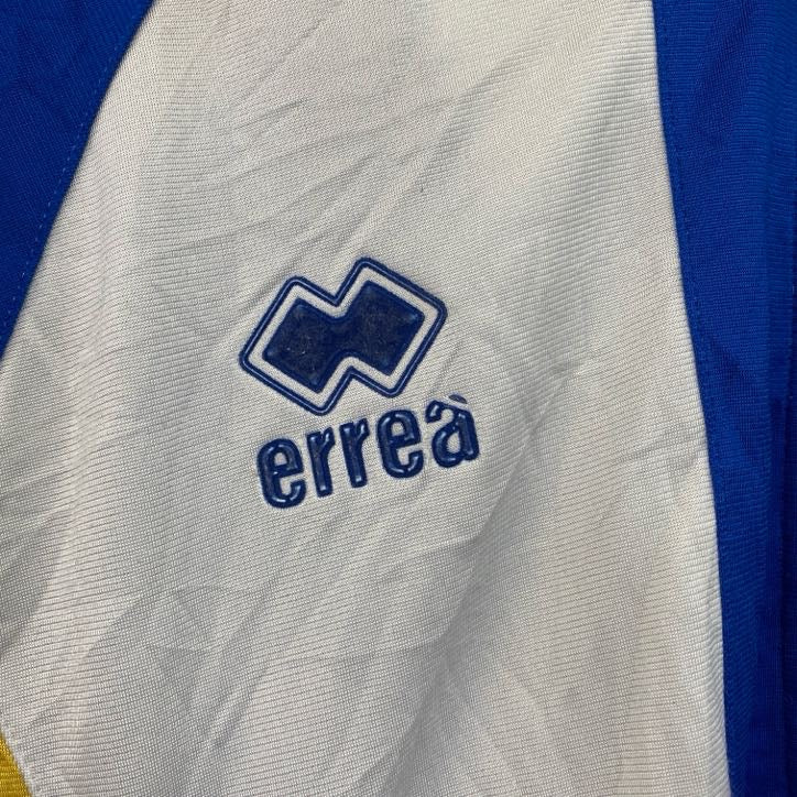 古着 used　errea　長袖トラックジャケット　フルジップジャージ　ワンポイントロゴ　ブルー　青　Lサイズ
