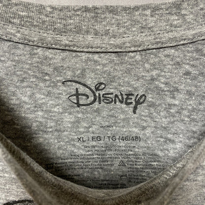 古着 used　Disney　ディズニー　Mickey Mouse　ミッキーマウス　半袖プリントTシャツ　グレー　オーバーサイズ