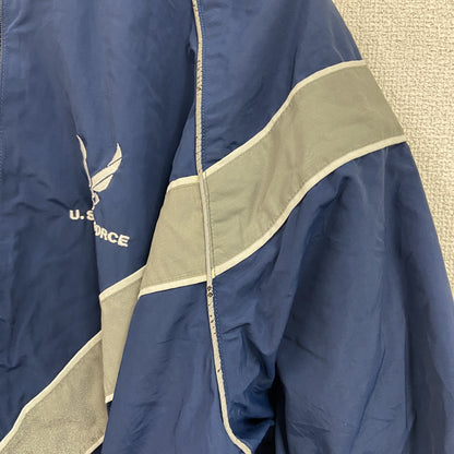 U.S.AIR FORCE　PTU　トレーニングジャケット　ナイロンジャケット　米軍　青　ブルー