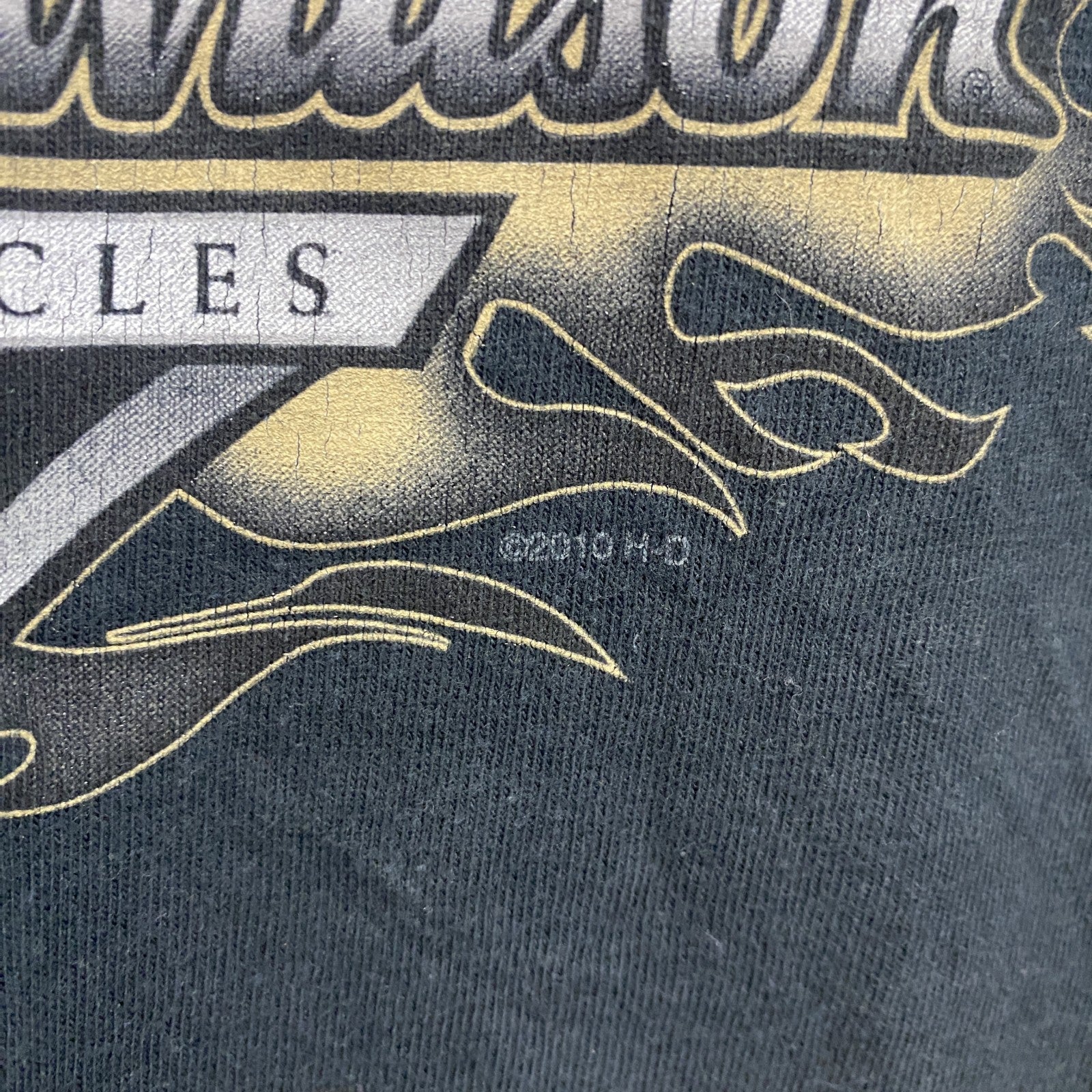 HARLEY DAVIDSON　ハーレーダビッドソン　半袖プリントTシャツ　黒　ブラック　Lサイズ