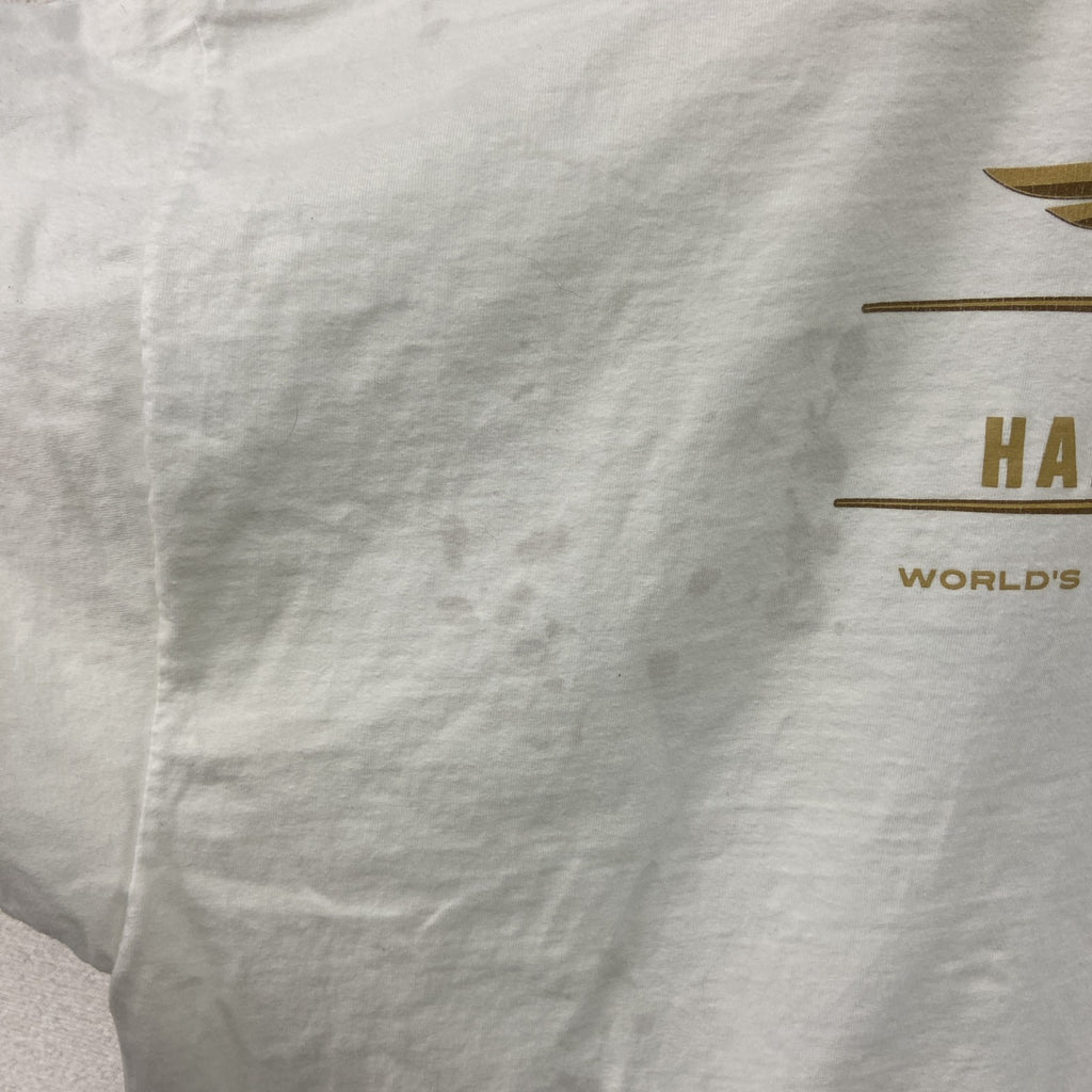 HARLEY DAVIDSON　ハーレーダビッドソン　半袖両面プリントTシャツ　白　ホワイト　3XLサイズ