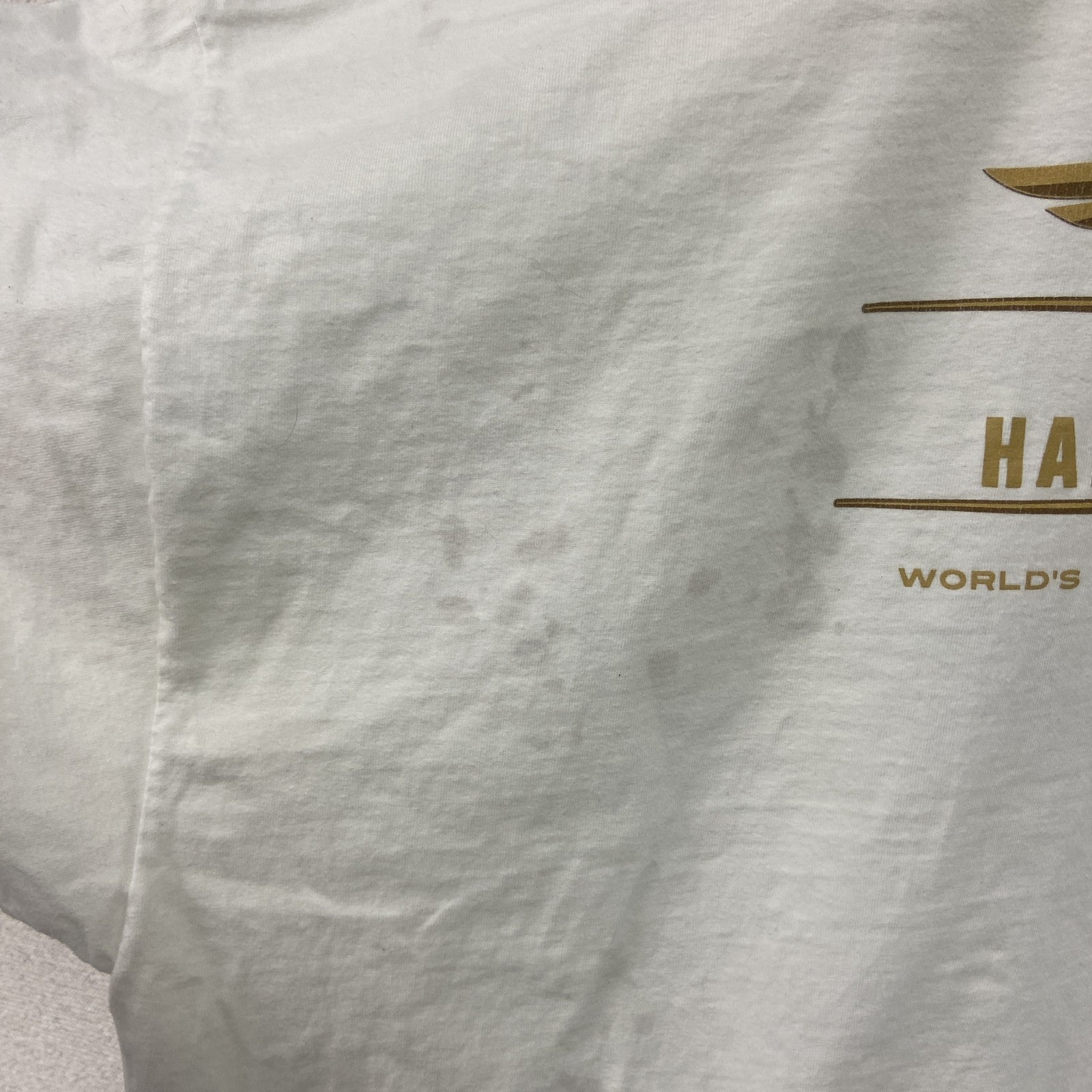 HARLEY DAVIDSON　ハーレーダビッドソン　半袖両面プリントTシャツ　白　ホワイト　3XLサイズ